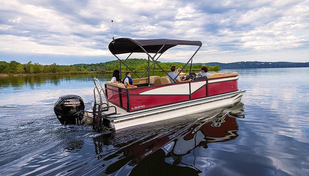 2025 Lowe Boats LS 210 Wineberry Metallic Exterior Gray Upholstery with Mono Chrome Accents