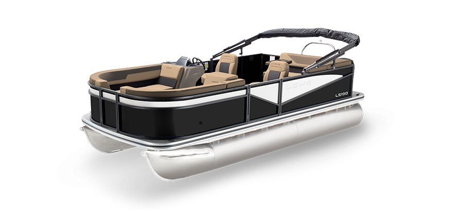 2025 Lowe Boats LS 190 Black Metallic Exterior - Tan Upholstery with Mono Chrome Accents