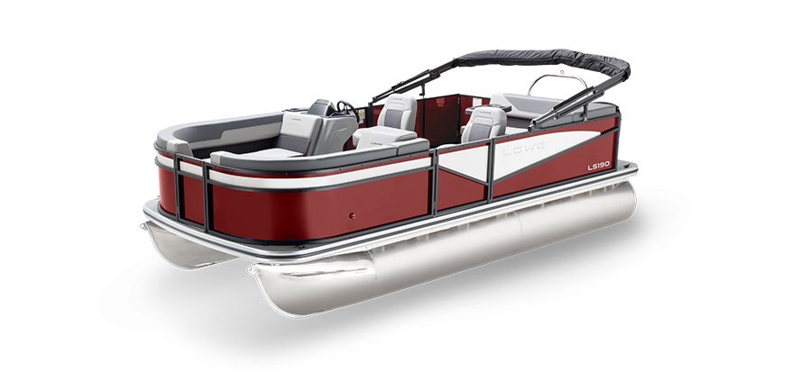 2025 Lowe Boats LS 190 Wineberry Metallic Exterior - Gray Upholstery with Mono Chrome Accents