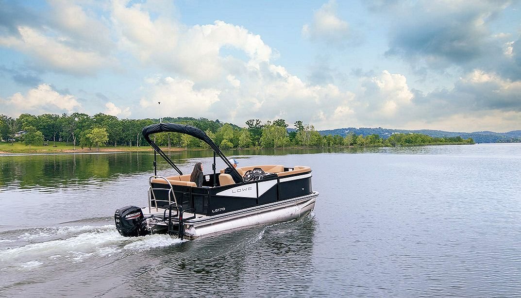 2025 Lowe Boats 170 Indigo Blue Metallic Exterior Tan Upholstery with Mono Chrome Accents