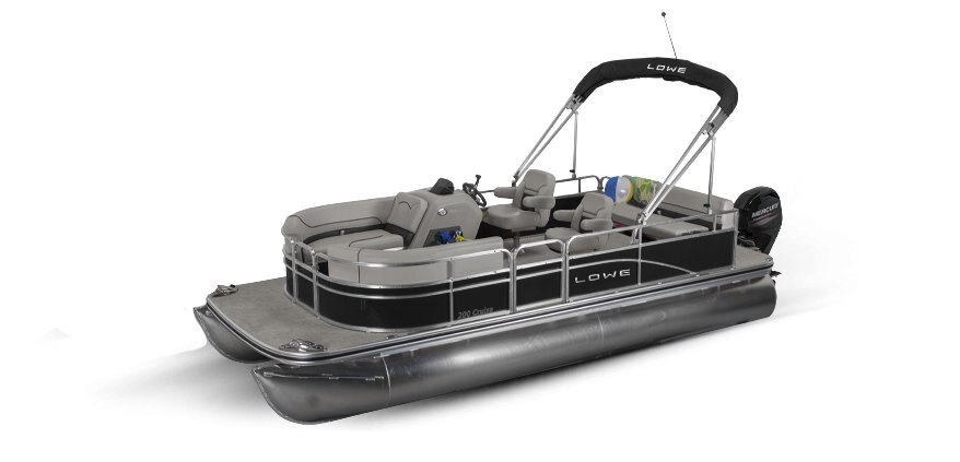 2025 Lowe Boats Ultra 200 Cruise Metallic Black Exterior - Gray Upholstery with Black Accents