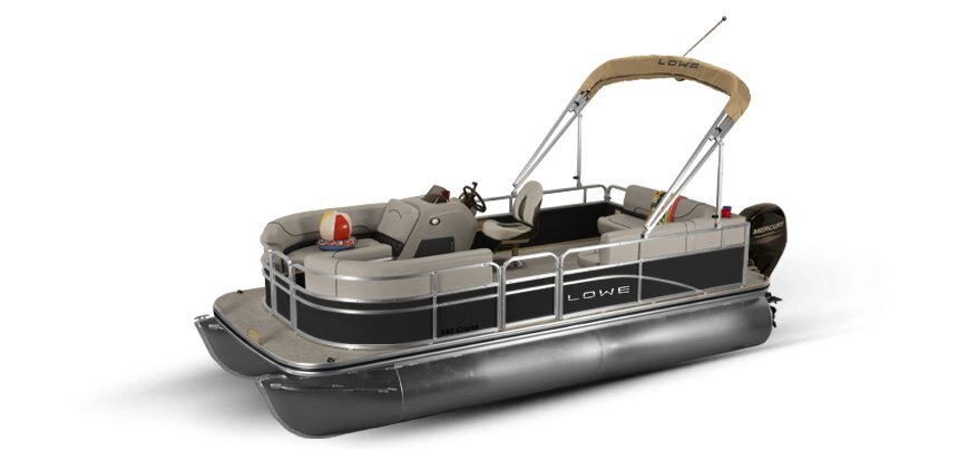 2025 Lowe Boats Ultra 180 Cruise Metallic Black Exterior - Gray Upholstery with Black Accents