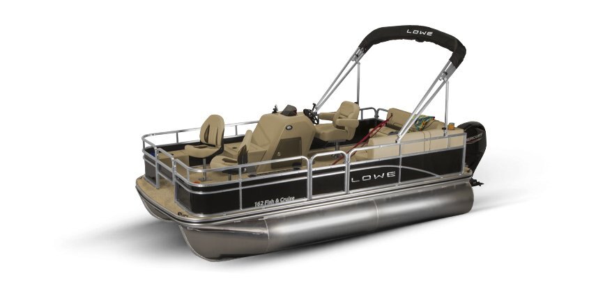 2025 Lowe Boats Ultra 162 Fish & Cruise Metallic Black Exterior - Beige Upholstery with Cafe Accents