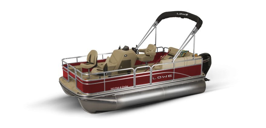 2025 Lowe Boats Ultra 162 Fish & Cruise Wineberry Metallic Exterior - Beige Upholstery with Cafe Accents