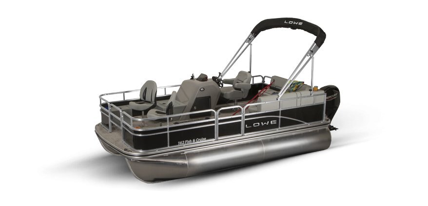 2025 Lowe Boats Ultra 162 Fish & Cruise Metallic Black Exterior - Gray Upholstery with Black Accents