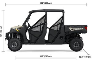 2025 Polaris® RANGER CREW 1000 Premium 6 Seat Mirage Beige