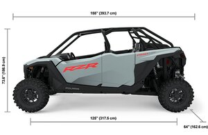 2025 Polaris RZR Pro XP Sport 4 Seat Storm Gray
