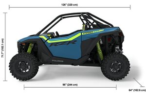 2025 Polaris RZR Pro XP Premium 2 Seat Zenith Blue