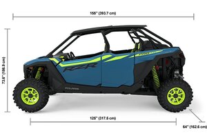 2025 Polaris RZR Pro XP Ultimate 4 Seat Zenith Blue