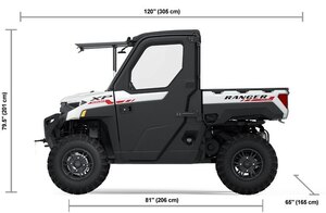 2025 Polaris® RANGER XP 1000 NorthStar Trail Boss Edition 3 Seat White Crystal