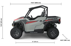 2025 Polaris® GENERAL 1000 Sport 2 Seat Ghost Gray