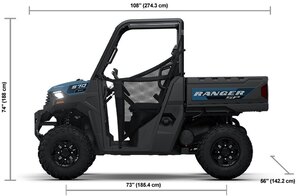 2026 Polaris® RANGER SP 570 Premium 2 Seat Zenith Blue