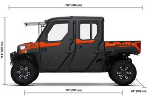 2026 Polaris® RANGER CREW XP 1000 NorthStar Edition Premium 6 Seat Orange Rust