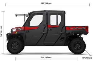2026 Polaris® RANGER CREW XP 1000 NorthStar Edition Ultimate 6 Seat Sunset Red