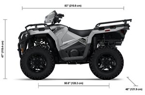 2026 Polaris® SPORTSMAN 570 Ultimate Turbo Silver