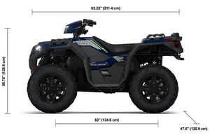 2026 SPORTSMAN 850 PREMIUM SPRINGFIELD BLUE