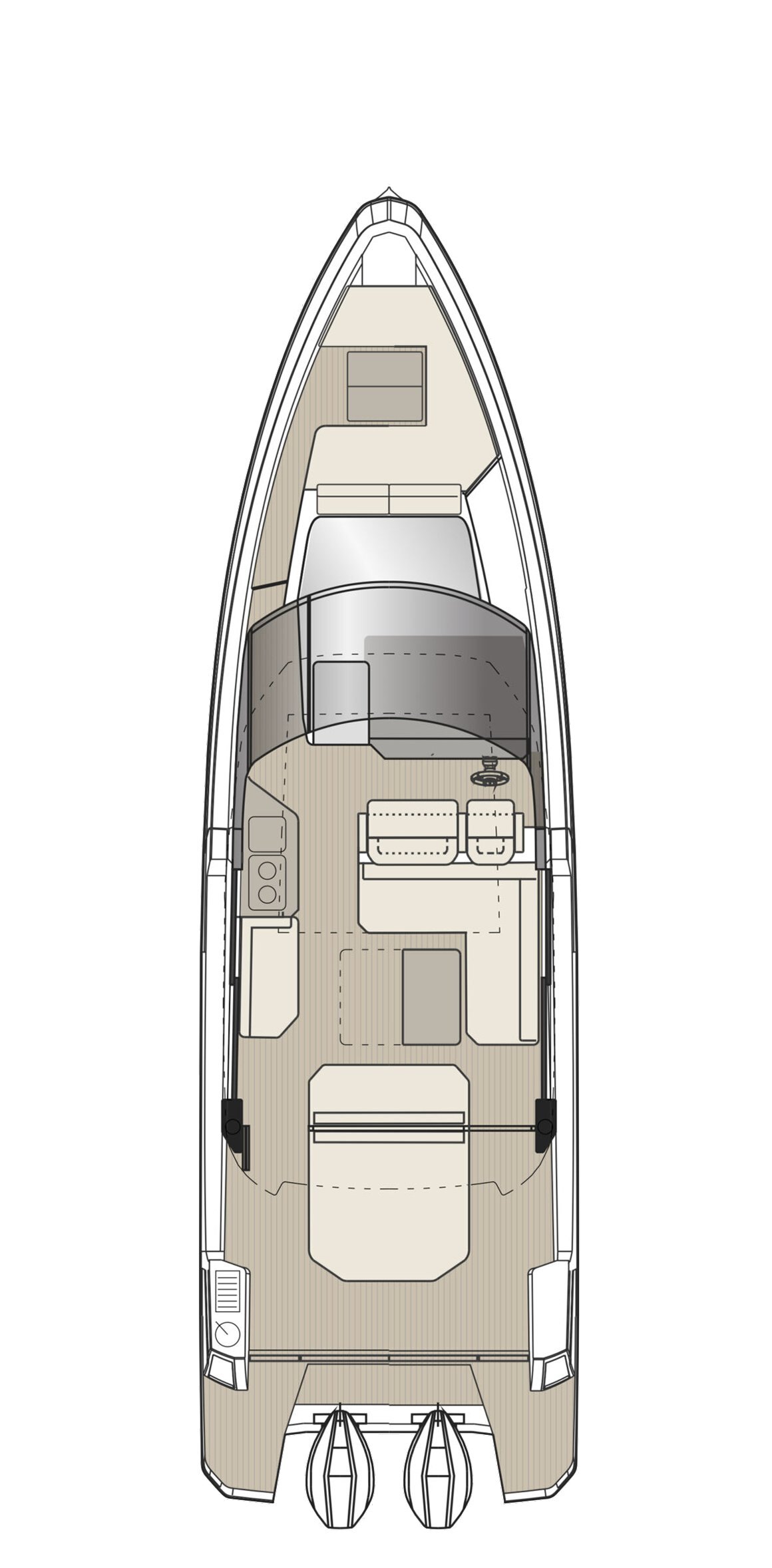 2026 Saxdor 320 GTO Main deck