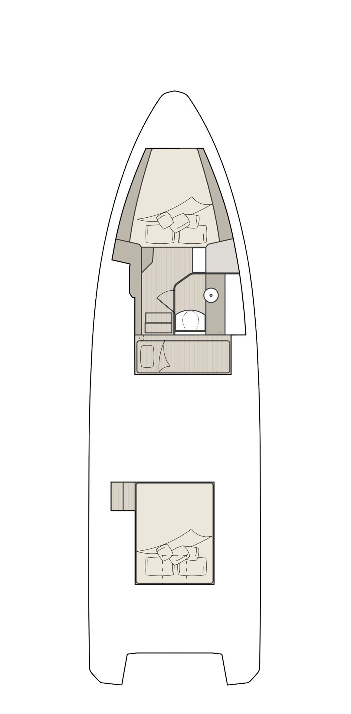 2026 Saxdor 270 GTO Front cabin