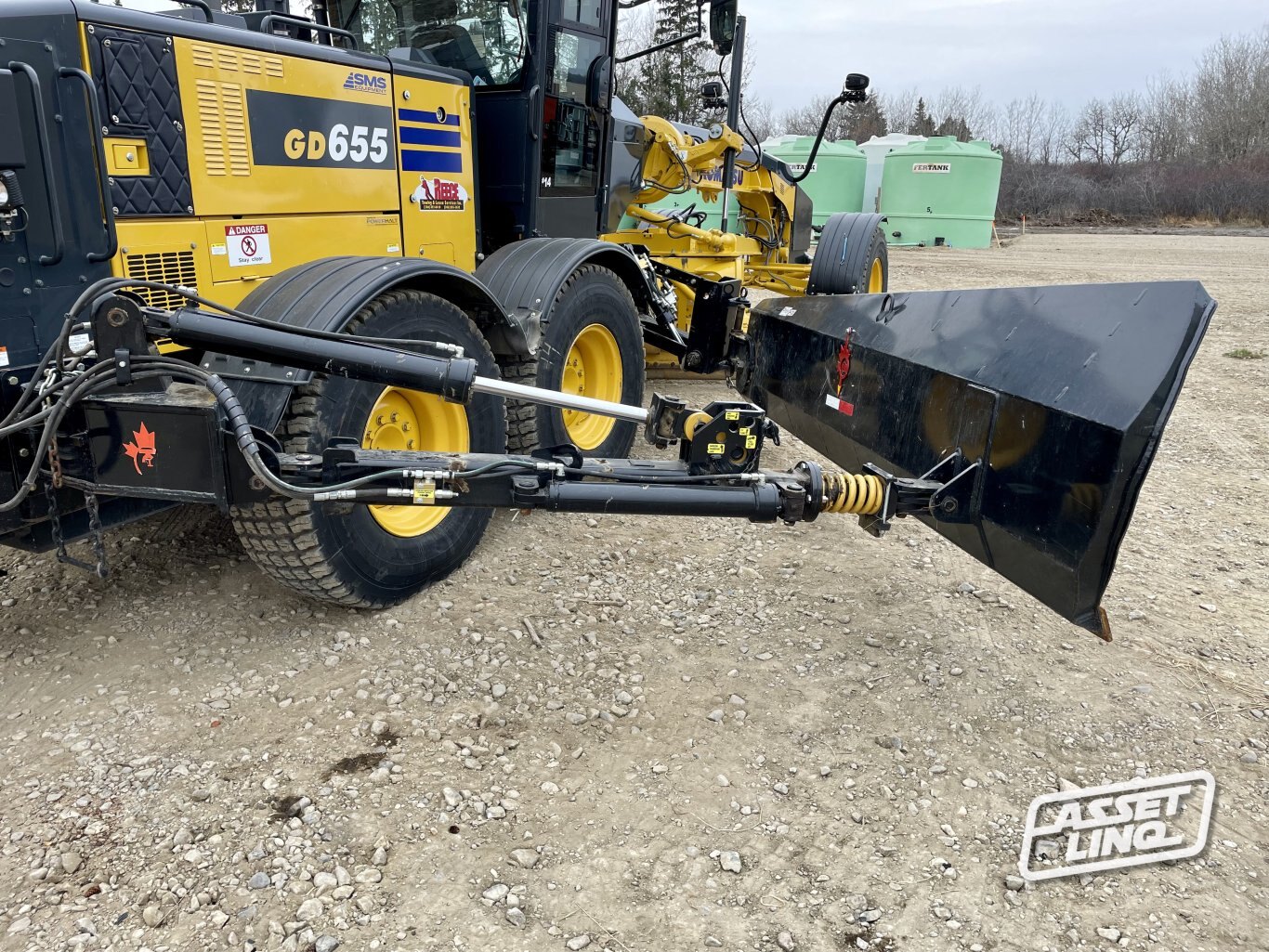 2022 Komatsu GD655 7 Motor Grader w/ Snow Wing