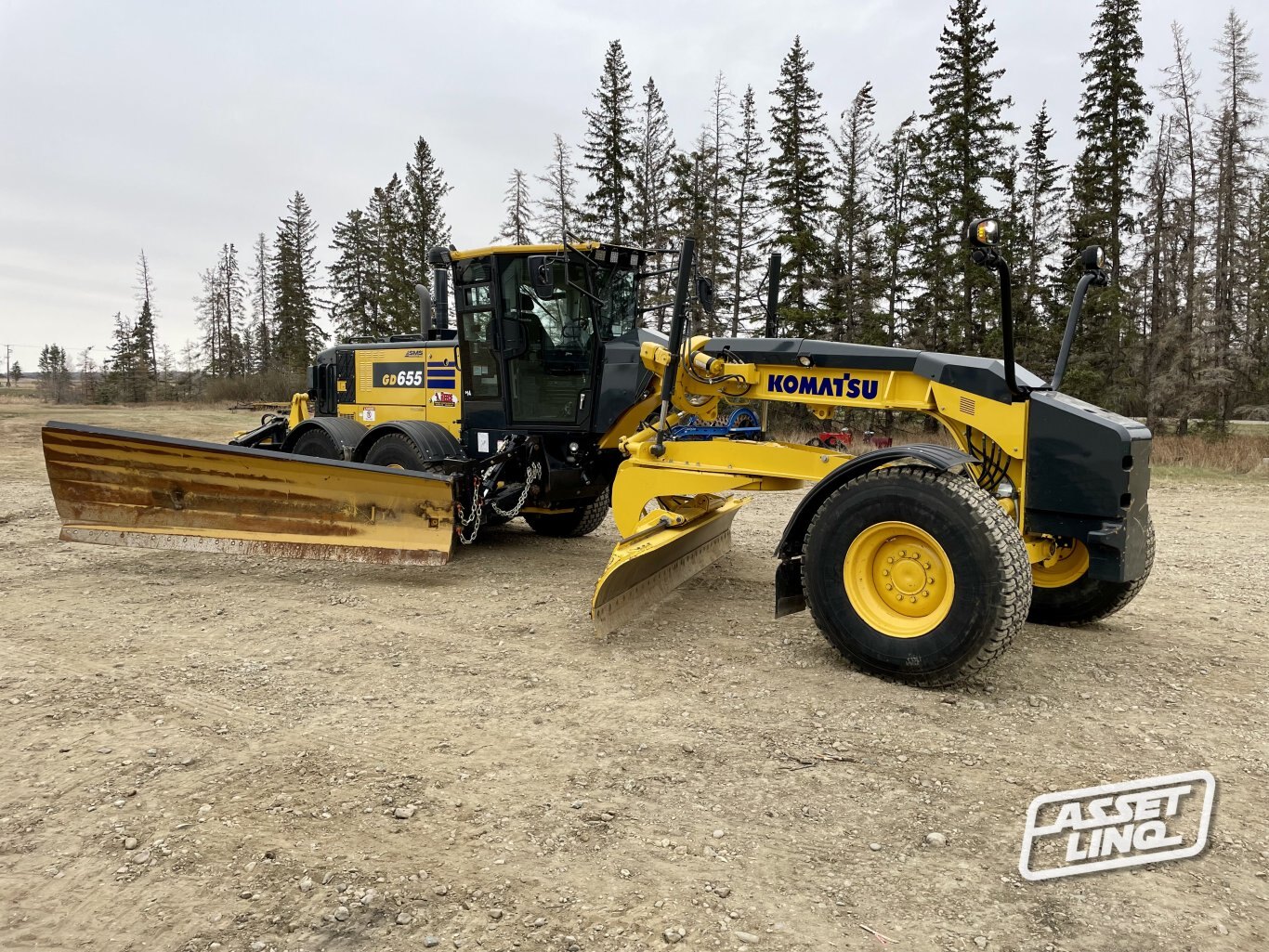 2022 Komatsu GD655 7 Motor Grader w/ Snow Wing