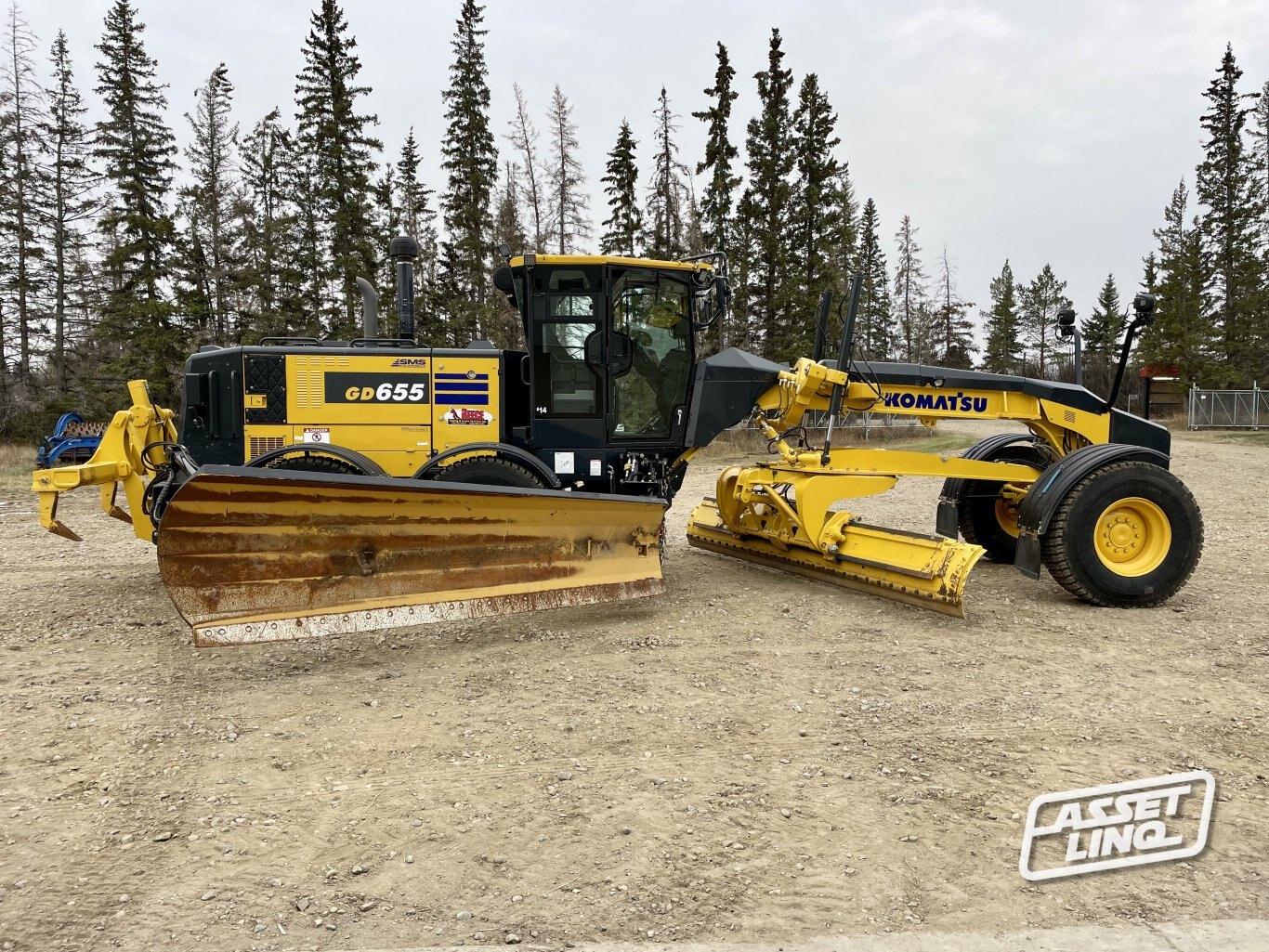 2022 Komatsu GD655 7 Motor Grader w/ Snow Wing