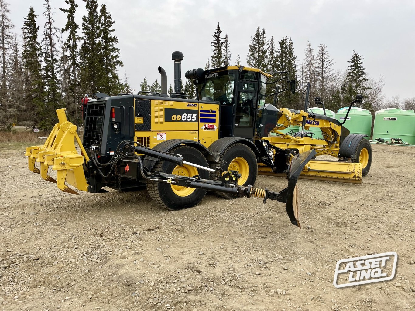 2022 Komatsu GD655 7 Motor Grader w/ Snow Wing