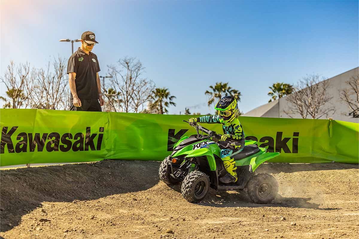 2026 Kawasaki KFX50 Lime Green