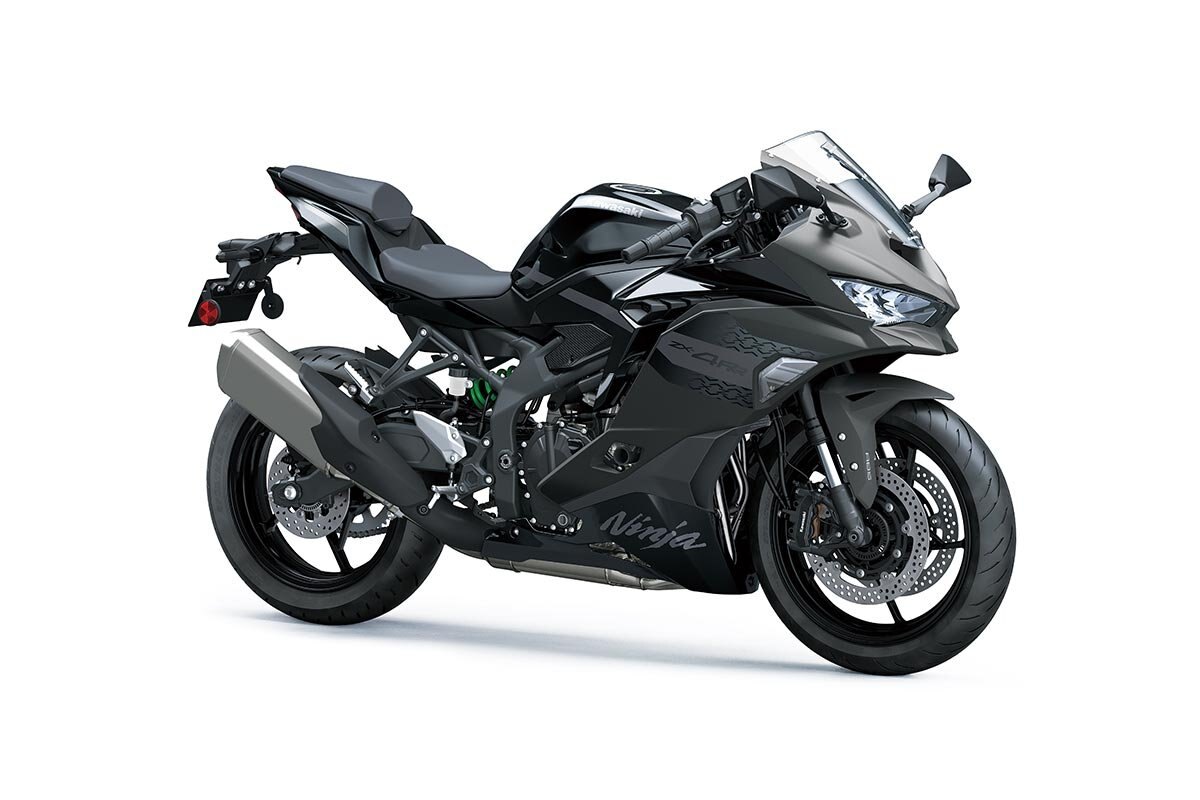 2026 Kawasaki NINJA ZX 4RR Metallic Matte Graphenesteel Gray / Metallic Spark Black