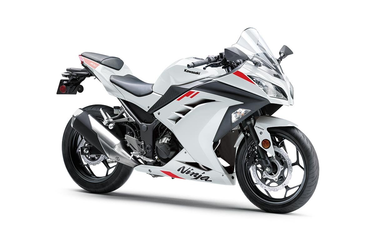 2026 Kawasaki NINJA 300 Pearl Blizzard White