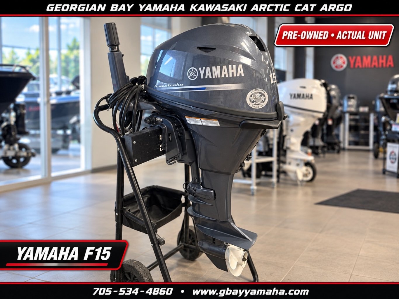 Yamaha F15 Portable 20 Shaft Lightly Used! Low Hours!