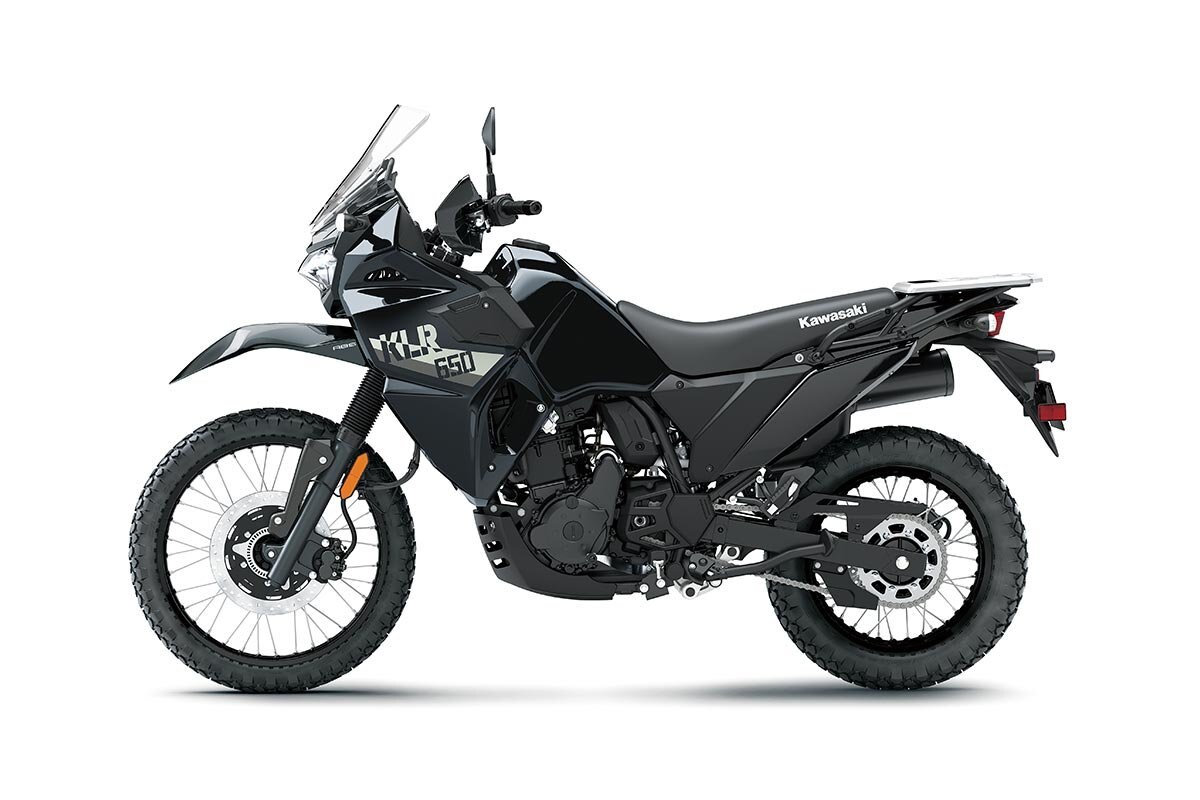 2026 Kawasaki KLR650 Metallic Spark Black