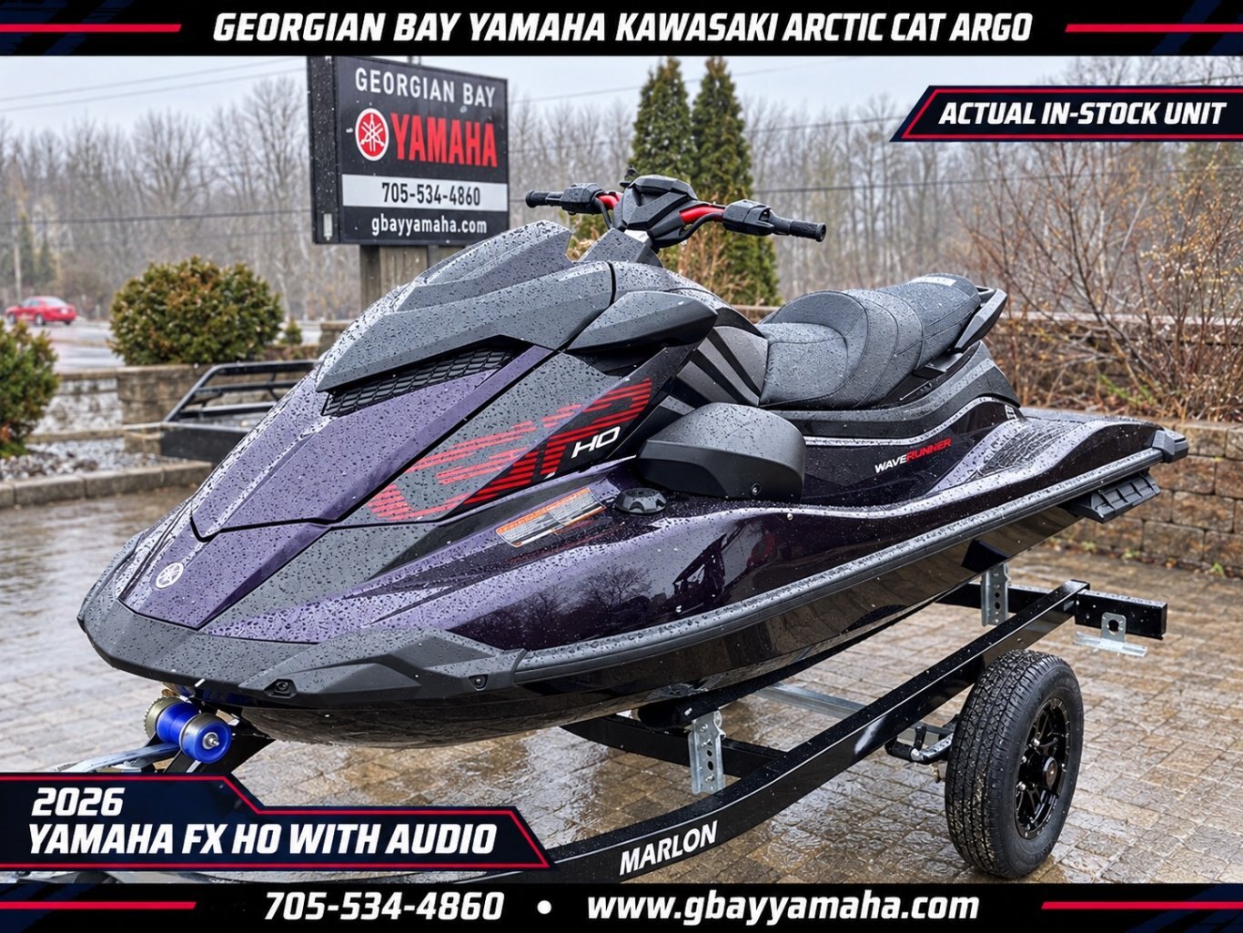 2026 Yamaha GP HO Nightshade With Audio Waverunner