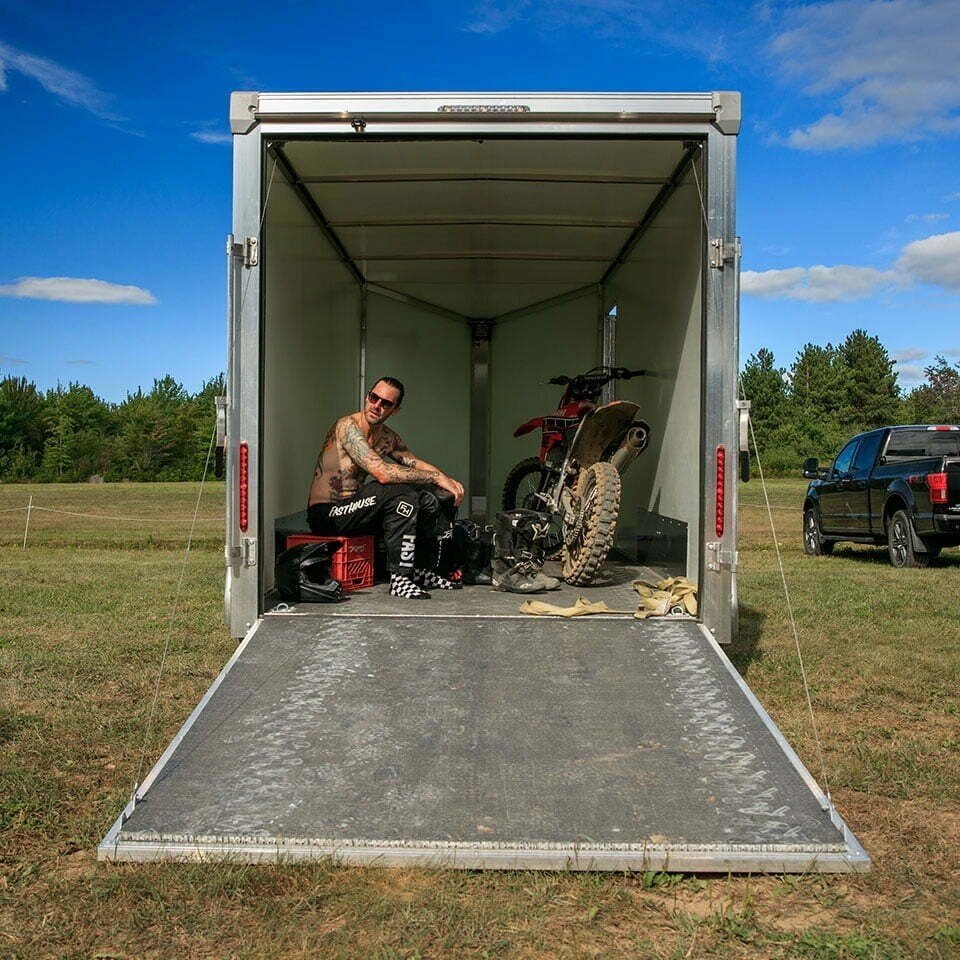 Ideal Cargo Sportzone 7.5x14 |12 Extra Height | Ramp Doors | Side Door