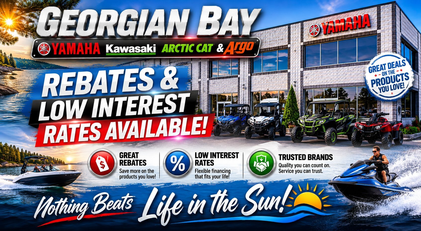 Financing a Motorcycle, ATV, SIDE x SIDE or Boat