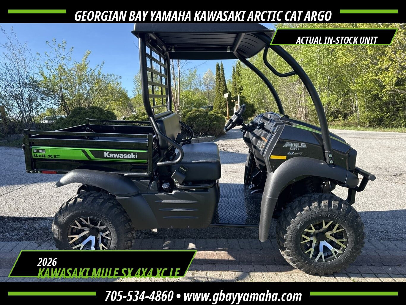 2026 KAWASAKI MULE SX 4x4 XC LE Roof| Dump Box