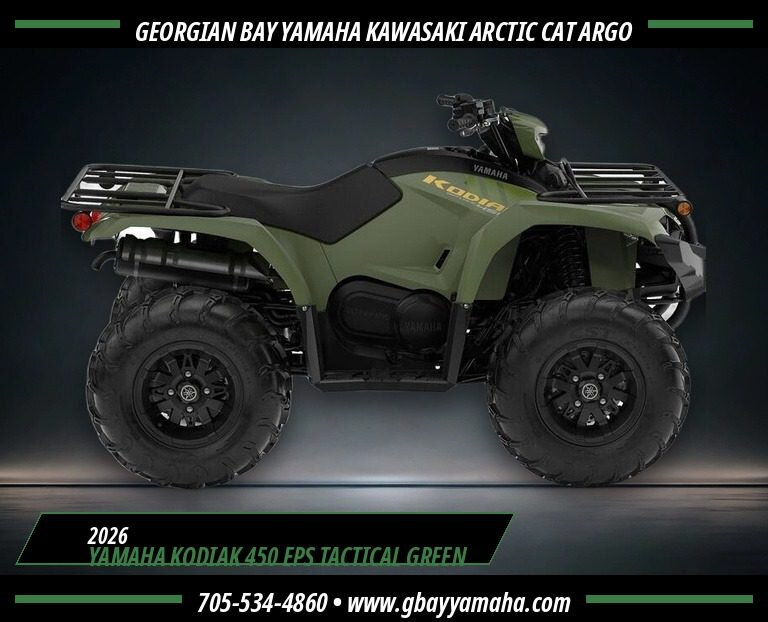 2026 Yamaha Kodiak 450 EPS Tactical Green