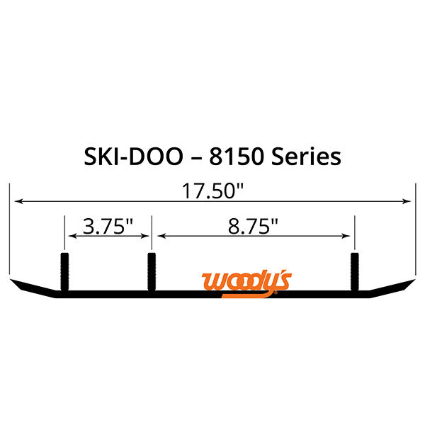 WOODY'S FLAT TOP EXTENDER TRAIL III 4 CARBIDE RUNNER (ESD3 8150)