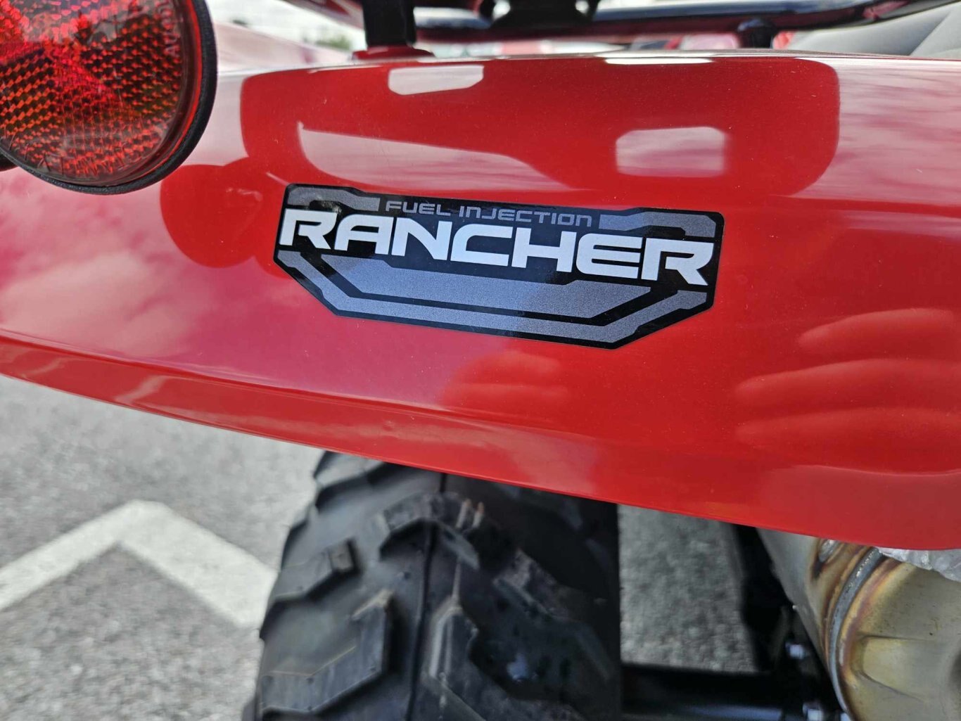 2025 Honda Rancher TRX420 Hero Red