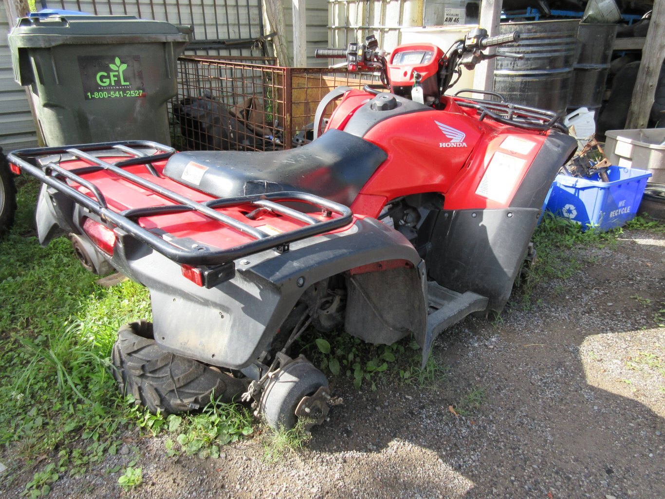 Parting out 2013 Honda 500 Rubicon