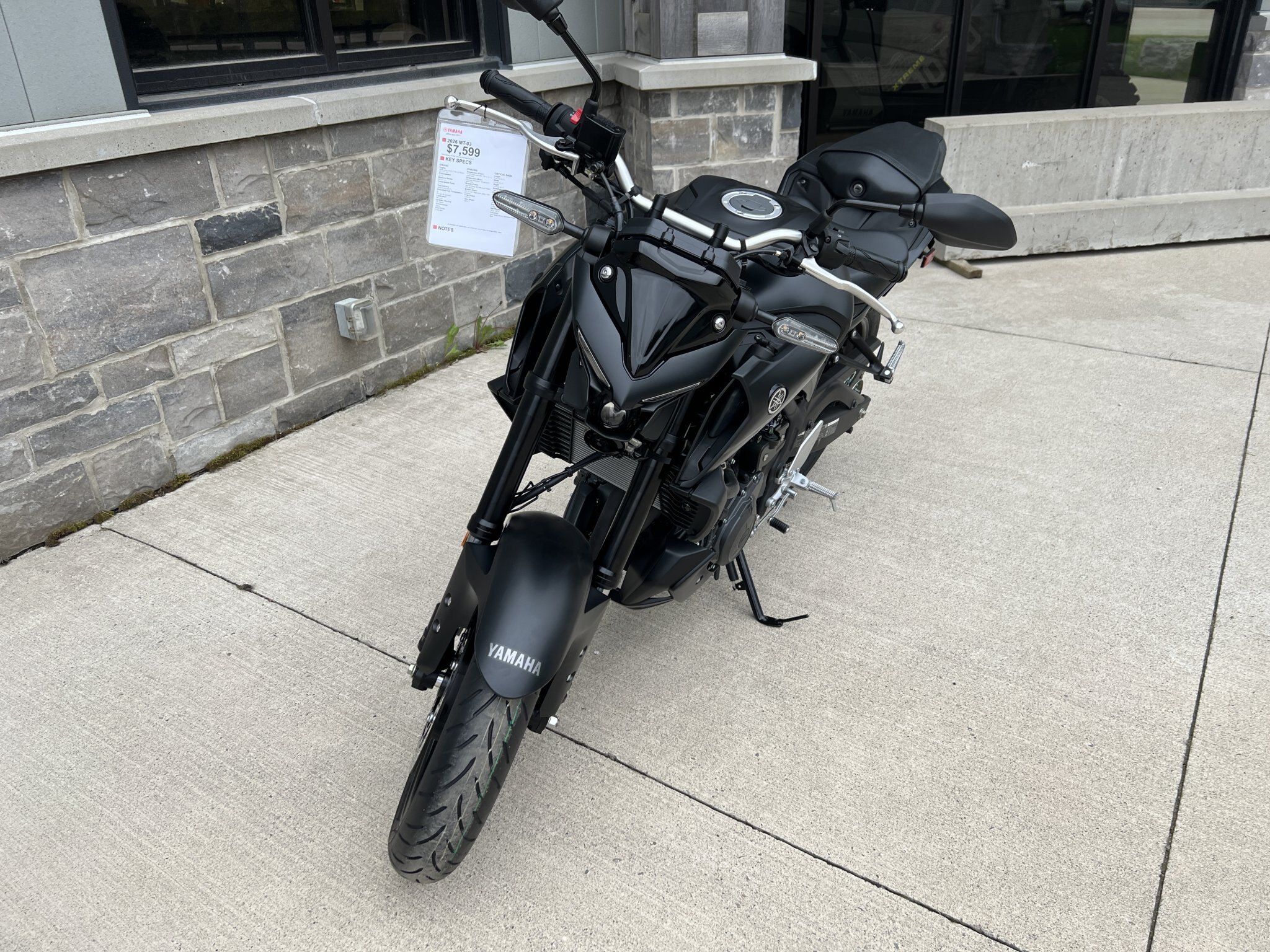 2026 YAMAHA MT 03 RAVEN BLACK INSTANT CASH REBATE or 0% FINANCING
