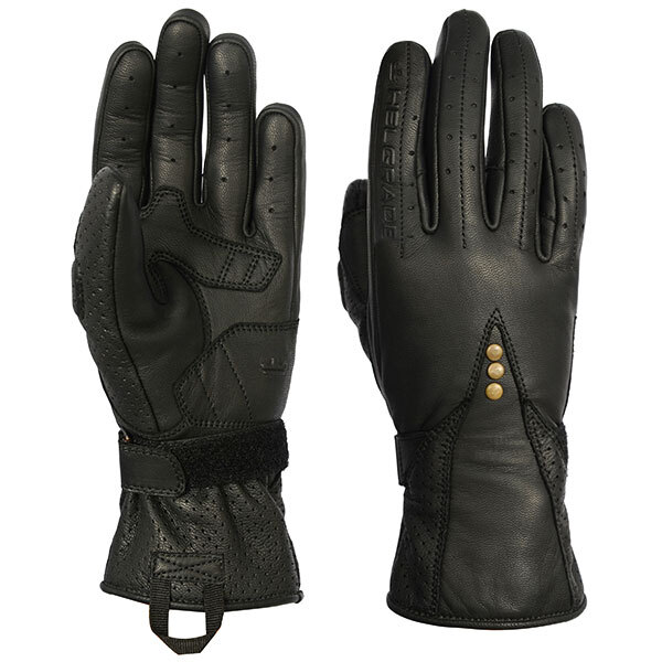 HELGRADE STONE LEATHER GLOVES 2XL Black Women's