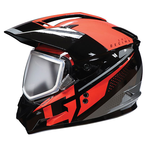 GMAX GM11 DECIMA CASQUE DUAL SPORT Double Large Rouge