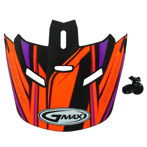 GMAX GM46.2X V05 VISOR XS S Le noir/Orange/Purple