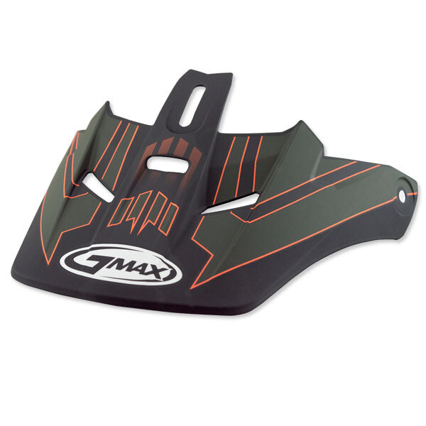 GMAX GM46 VISOR M 3XL Vert Mat/Orange