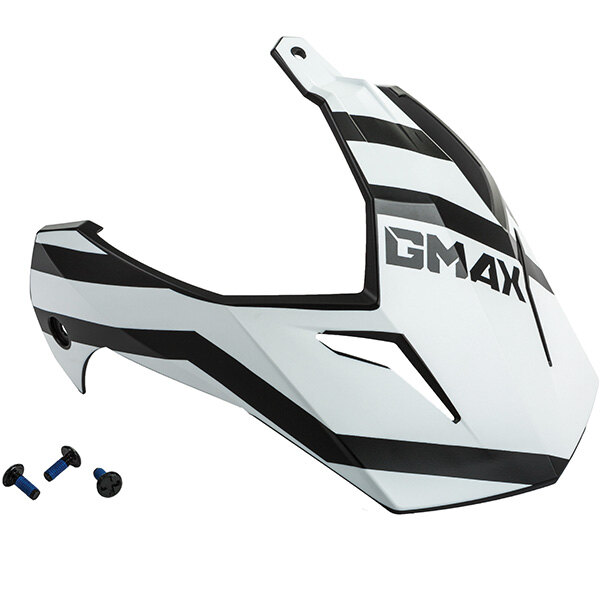 GMAX GM11 TRAPPER VISOR KIT Noir Mat/Blanc/Rouge