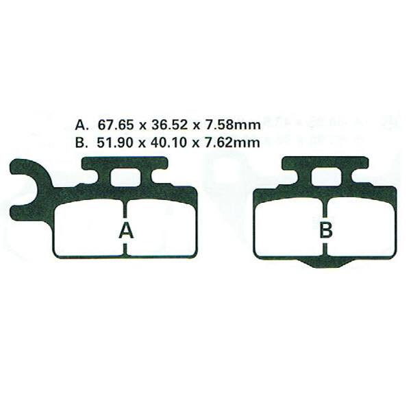 ROCK HARD FULL METAL BRAKE PAD (MX 05307F)