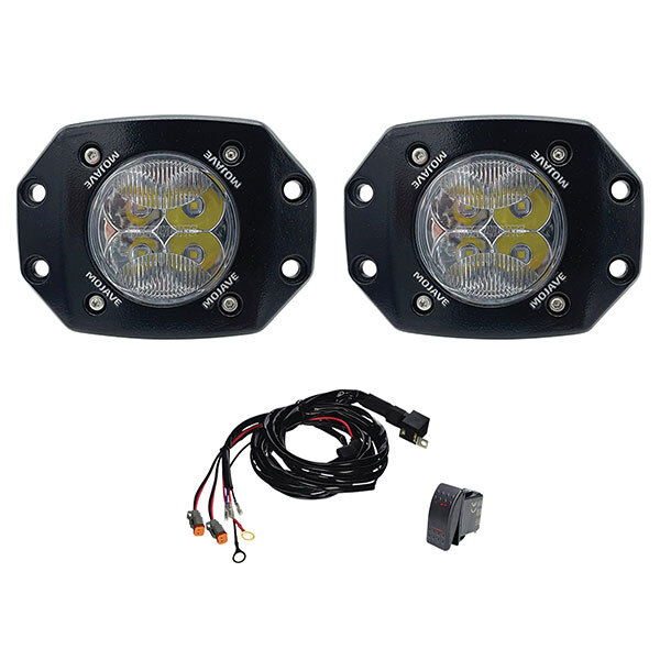 TIGER LIGHTS MOJAVE 3 FLUSH MOUNT LIGHT KIT & HARNESS (TLM3 FM KIT)