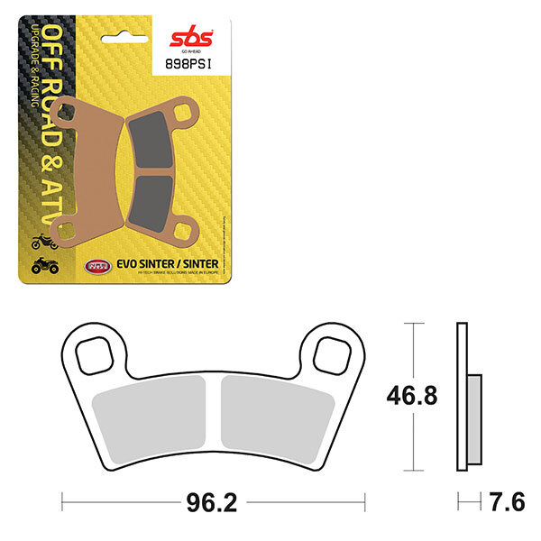 PLAQUETTE DE FREIN SBS EVO SINTER (6450898100)