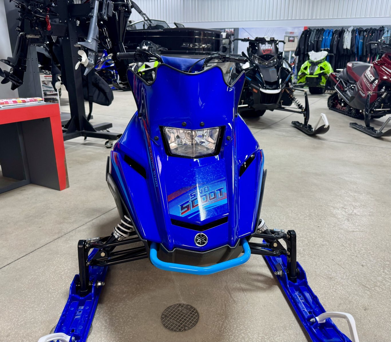 2025 Motoneige Yamaha SNOSCOOT ES Bleu Team Yamaha/Rouge