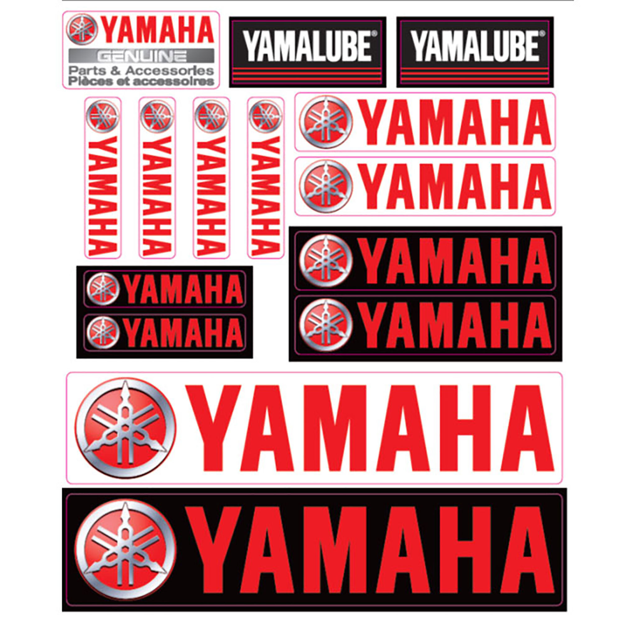 Feuille d'autocollants Yamaha